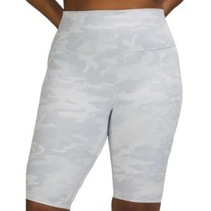 Lululemon Wunder Under Incognito Camo Jacquard White Starlight Shorts Size 4